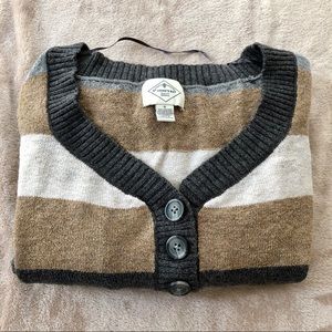 Neutral striped sweater